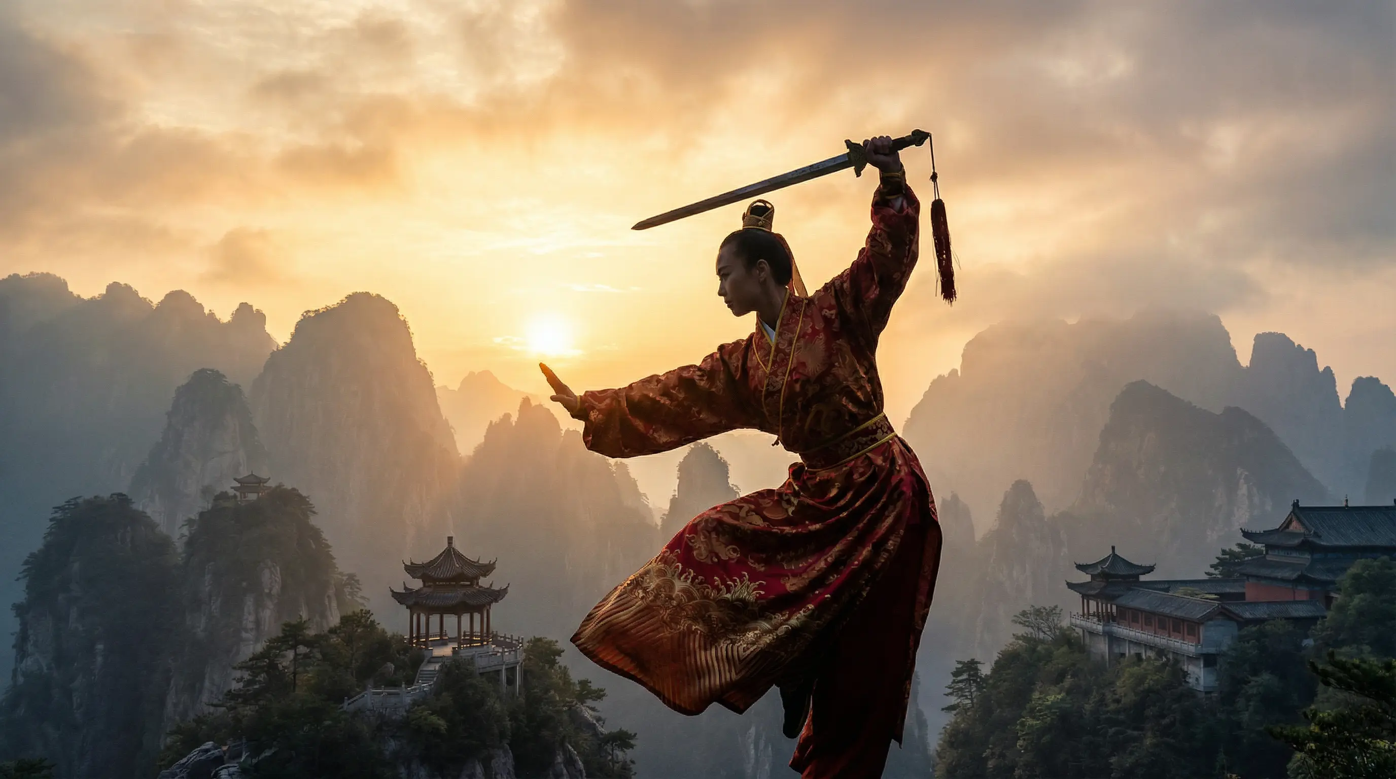 白虎一线天 武术表演视频封面